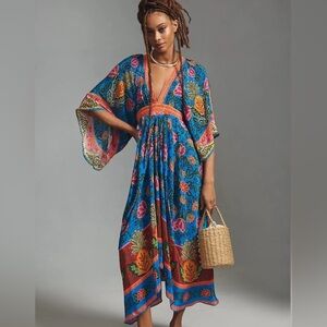 FARM RIO Pineapple Garden Kaftan Maxi Dress - NEW w/ Tags - Small